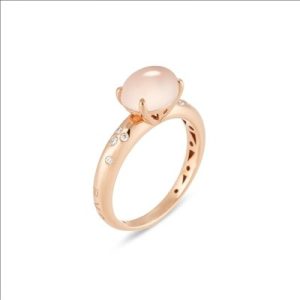Ponte Vecchio Ovale Rozenkwarts Ring