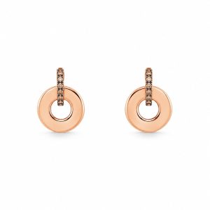 Ponte Vecchio Rosé gouden Oorhangers