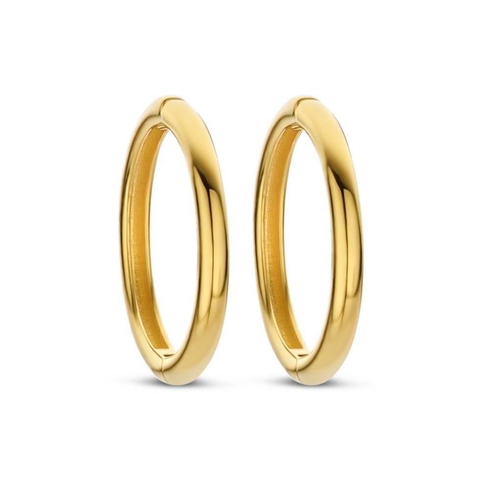 Petites créoles en or jaune Swing Jewels