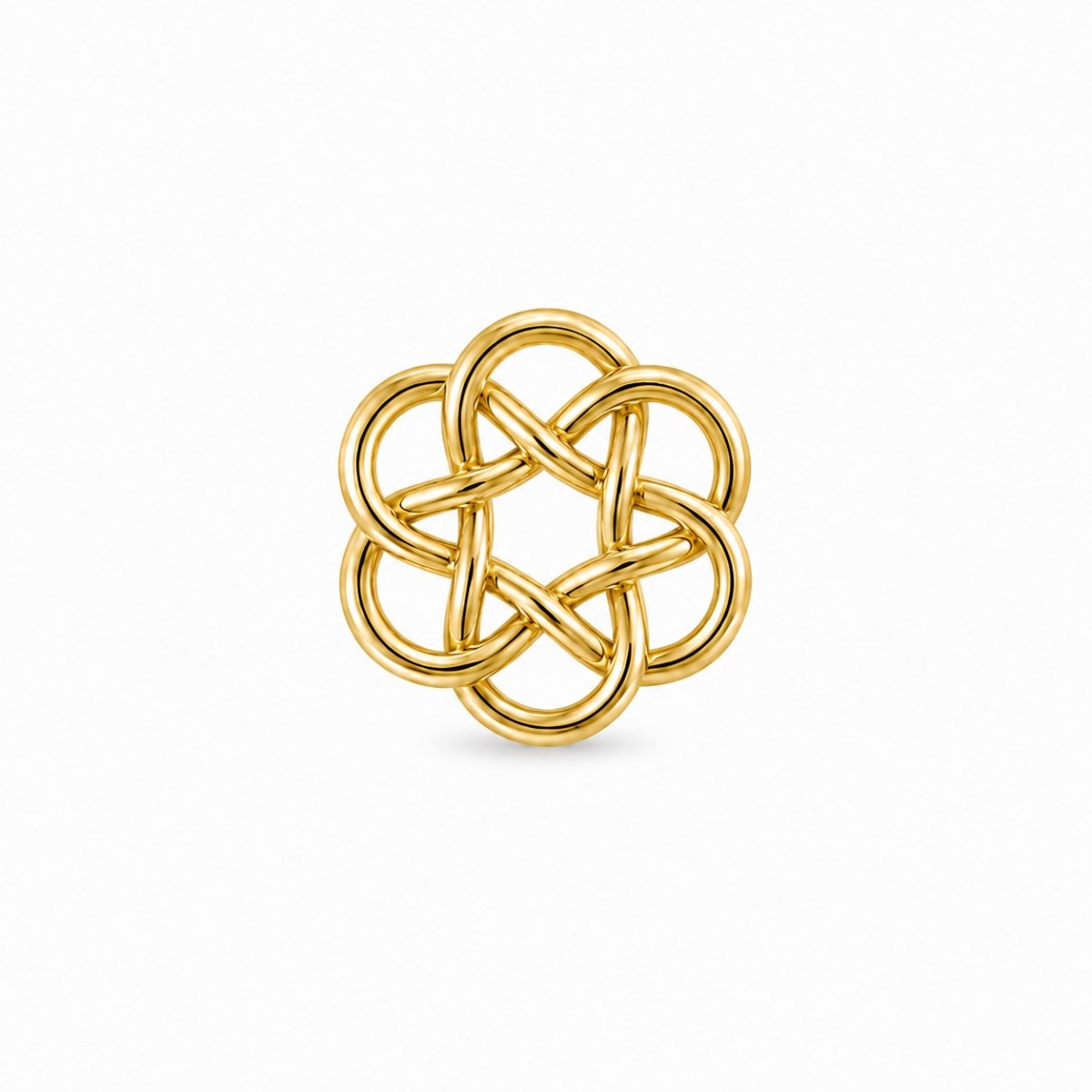 True Love Knot® bedelhanger in geelgoud medium
