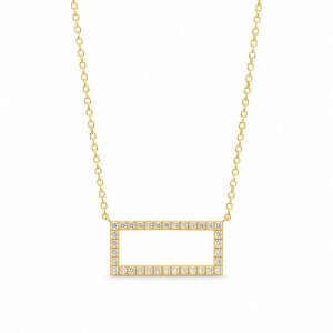 Ma vie en Rose Geelgouden ketting met diamanten