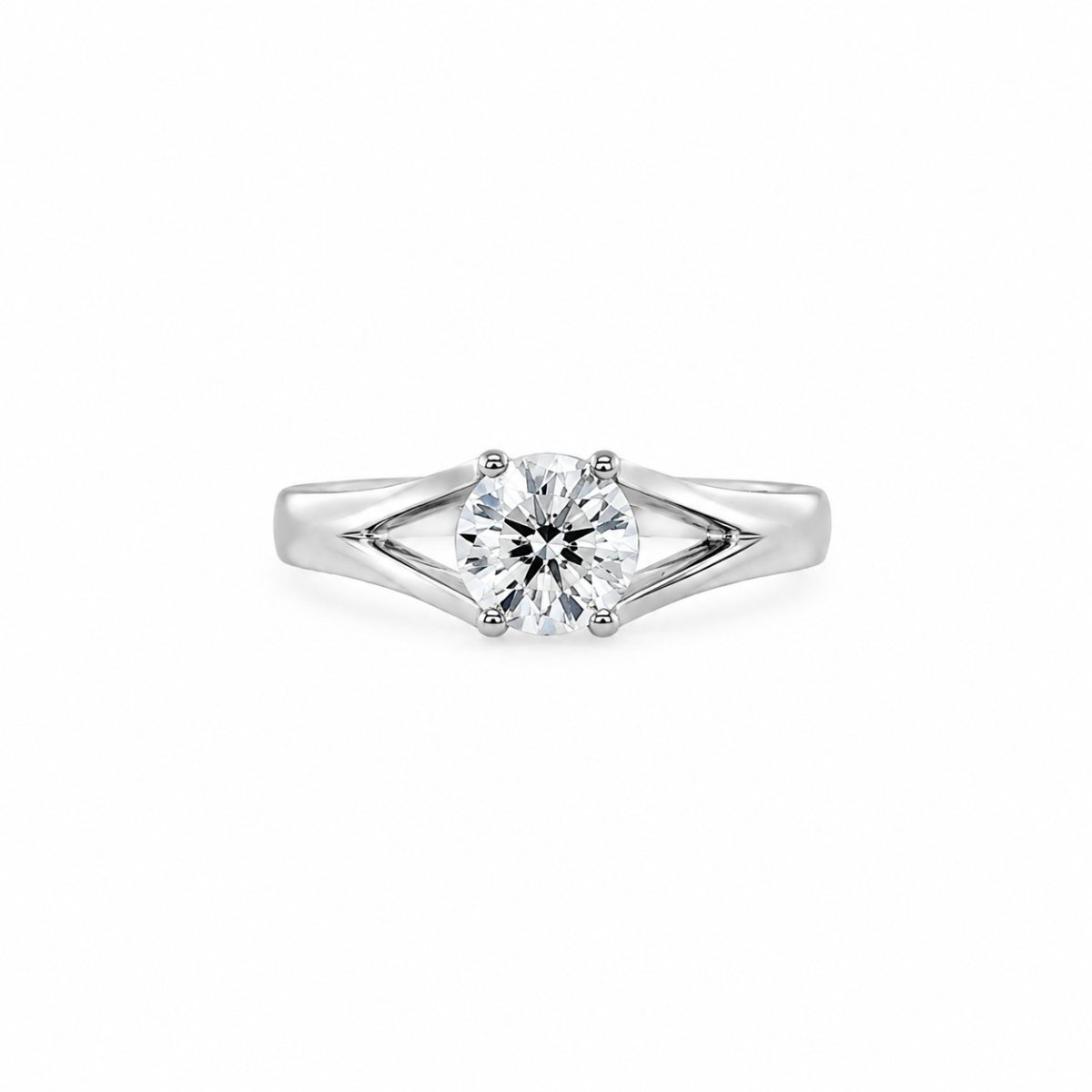 Bague solitaire en or blanc - Bijoux en diamants de culture – Image 2