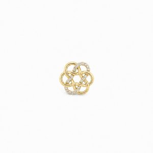 True Love Knot® charm pendant in yellow gold, small