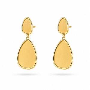 Italo Bottene Elegant openwork teardrop dangle earrings