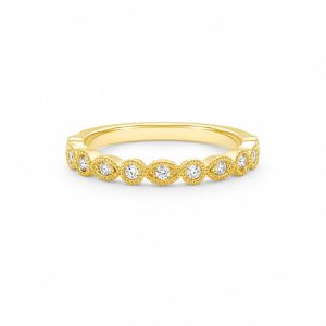 Каблучка Swing Jewels із жовтого золота з діамантами
