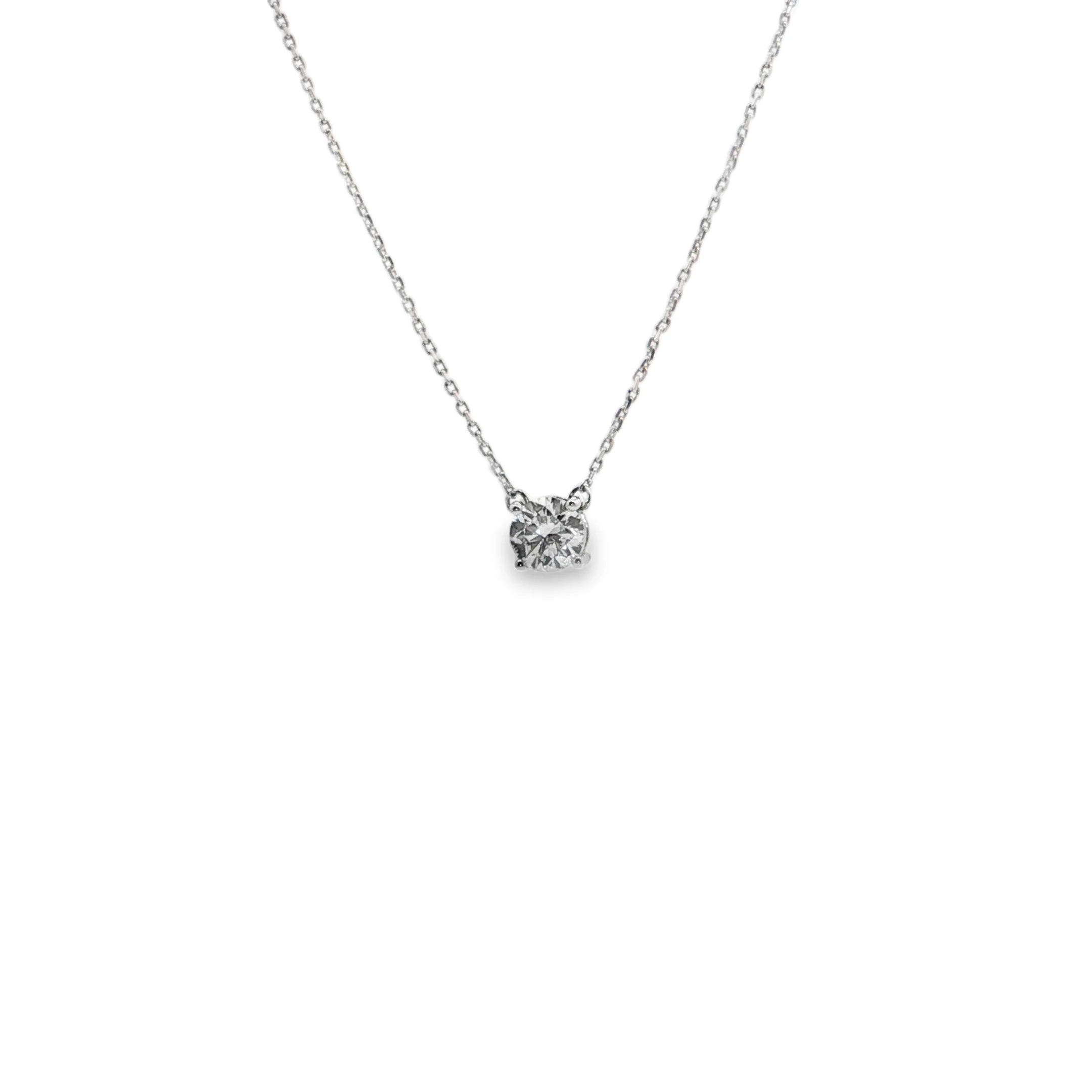 Solitaire witgouden ketting 1.02 karaat D VS1 Lab Grown Diamond Jewellery