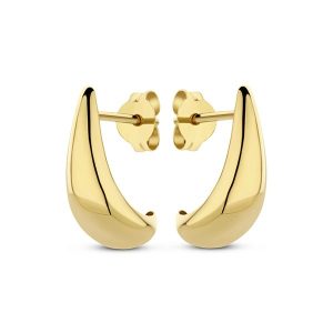 Елегантні сережки-пусети Swing Jewels із 18-каратного жовтого золота