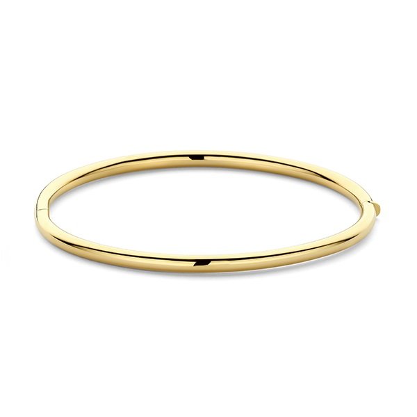 Bracelet en or jaune 18 carats avec finition polie lisse