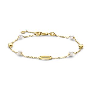 Swing Jewels Yellow gold bracelet with pearls