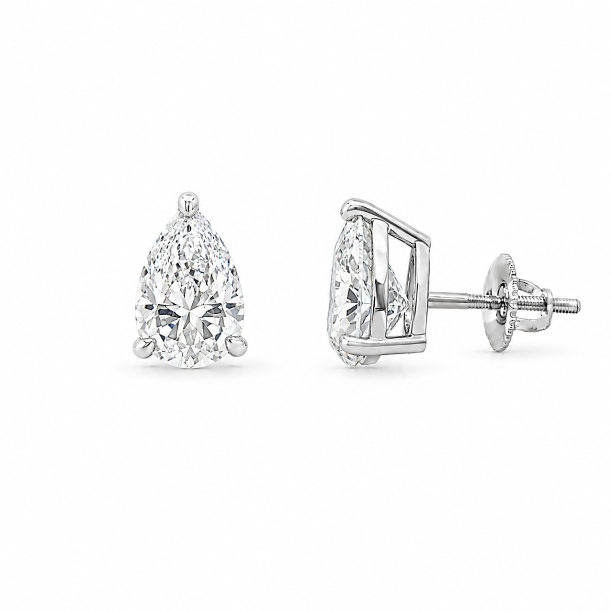 Lab-grown diamond stud earrings