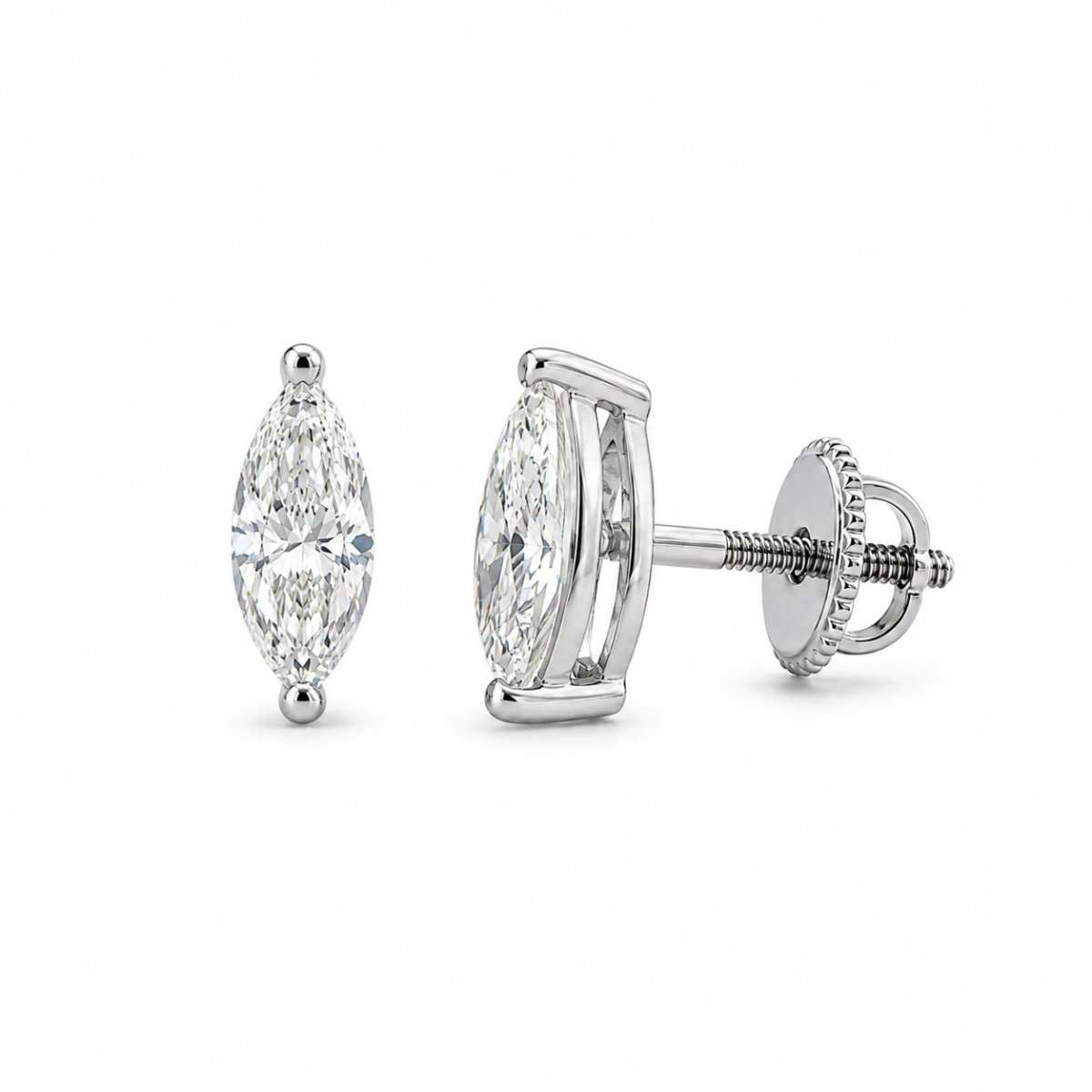 Lab-grown diamond stud earrings