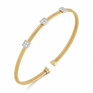 Ponte Vecchio verfijnde armband met gevlochten structuur