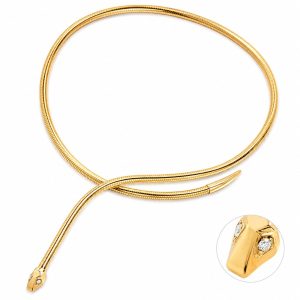 Ponte Vecchio Slangencollier met diamantaccenten