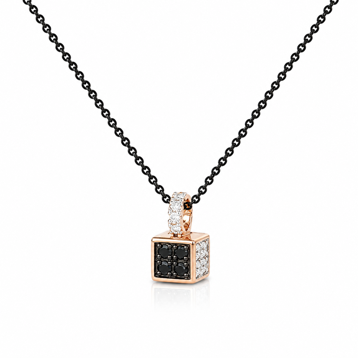 Roségouden hanger met diamant | 18k goud & 0,30 ct - Afbeelding 2