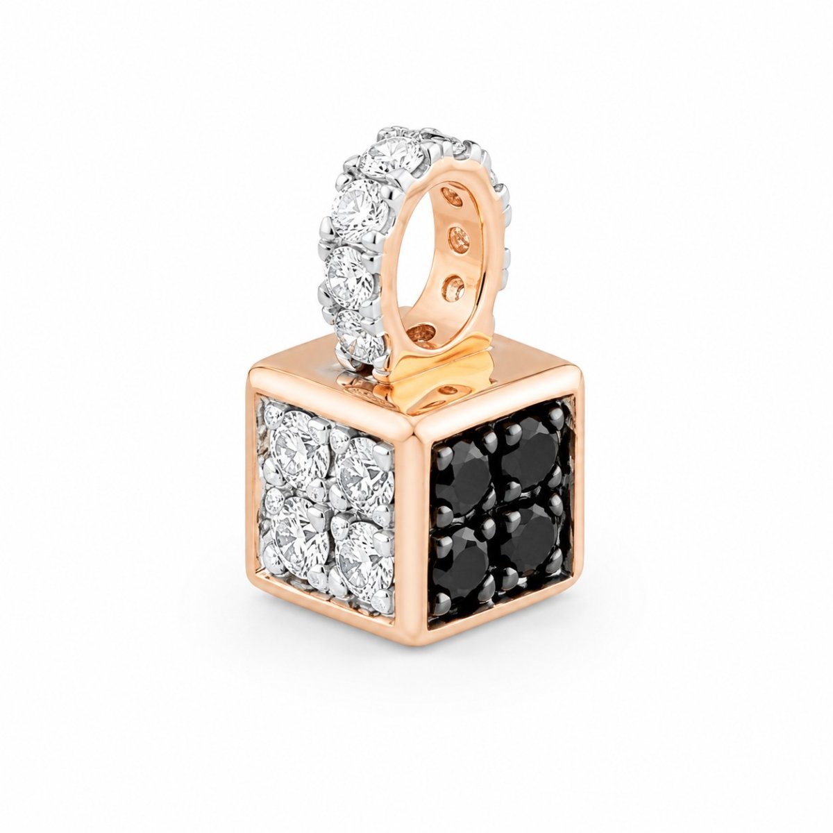 Roségouden hanger met diamant | 18k goud & 0,30 ct - Afbeelding 3