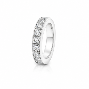 18 kt witgouden diamanten eternity ring 2.52ct