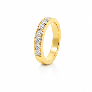 18 kt geelgouden diamanten half-eternity ring 1.20ct