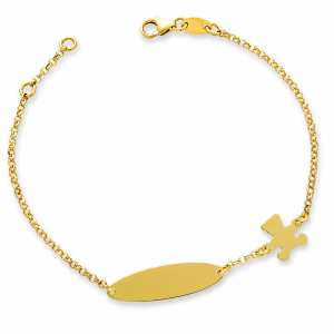 Armband met teddybeer in 18 karaat geelgoud