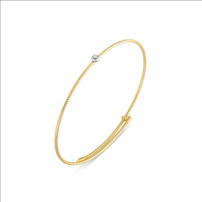 Geelgouden armband met diamant
