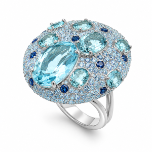 white gold topaz sapphire diamond ring