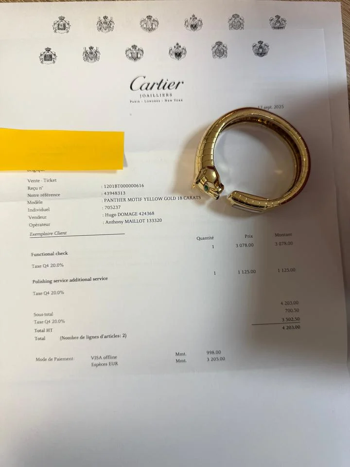 Cartier Panthère Lakarda 18K Yellow Gold Watch - Image 4