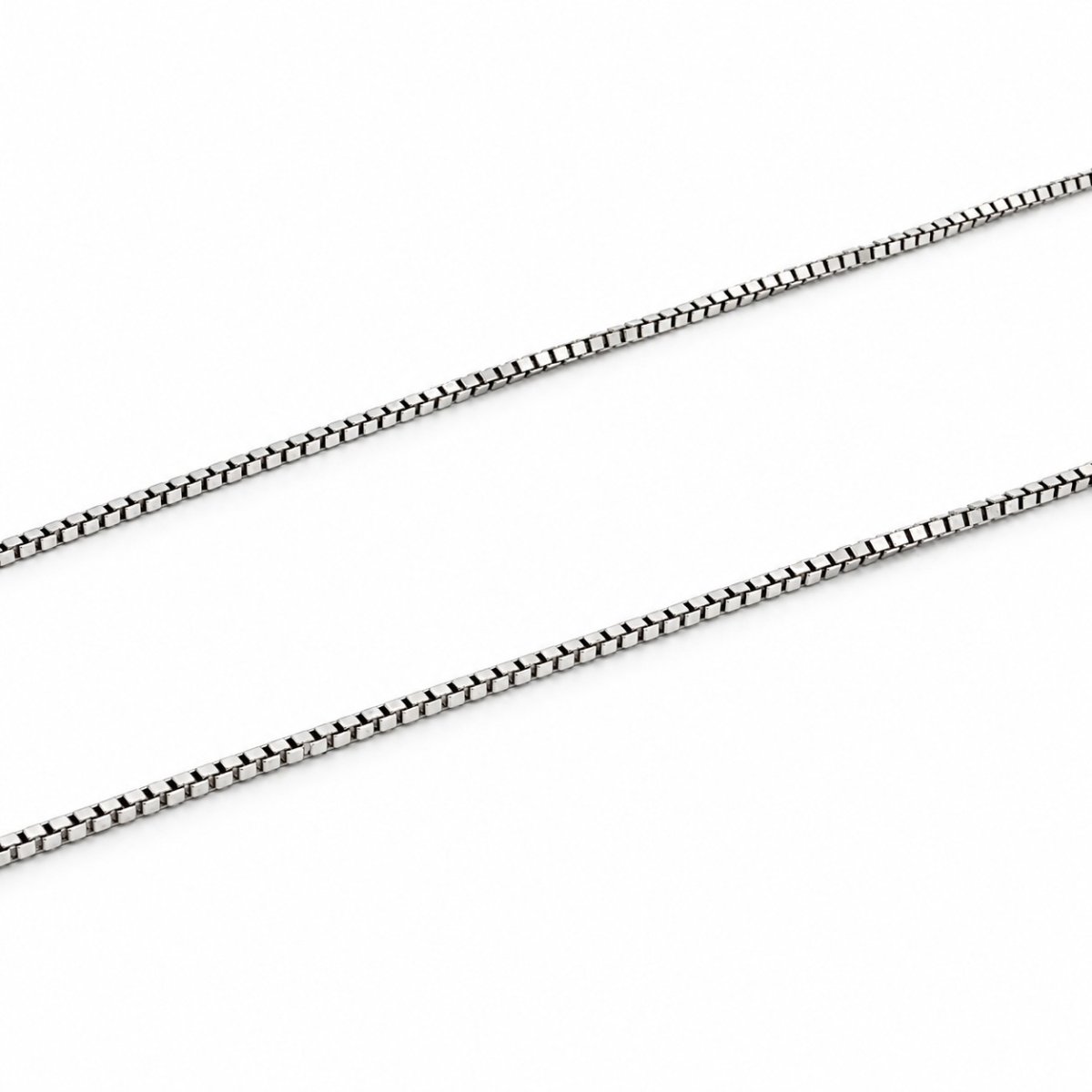 Venetiaanse ketting 18 karaat witgoud – 37 cm