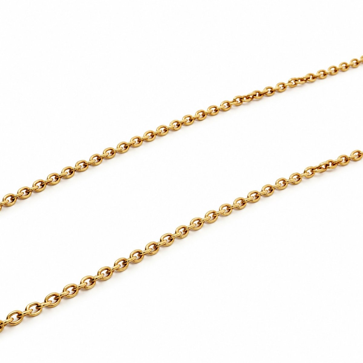 Jasseron ketting 18 karaat geelgoud – 45 cm