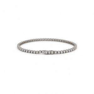 Lab grown diamanten tennisarmband 3,50ct in 18kt WG