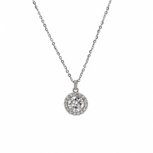 IGI-gecertificeerde Lab grown diamanten collier 2,54ct in 18kt WG