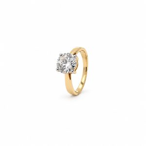 IGI-gecertificeerde Lab grown diamanten solitaire ring 2,06 ct in 18kt GG