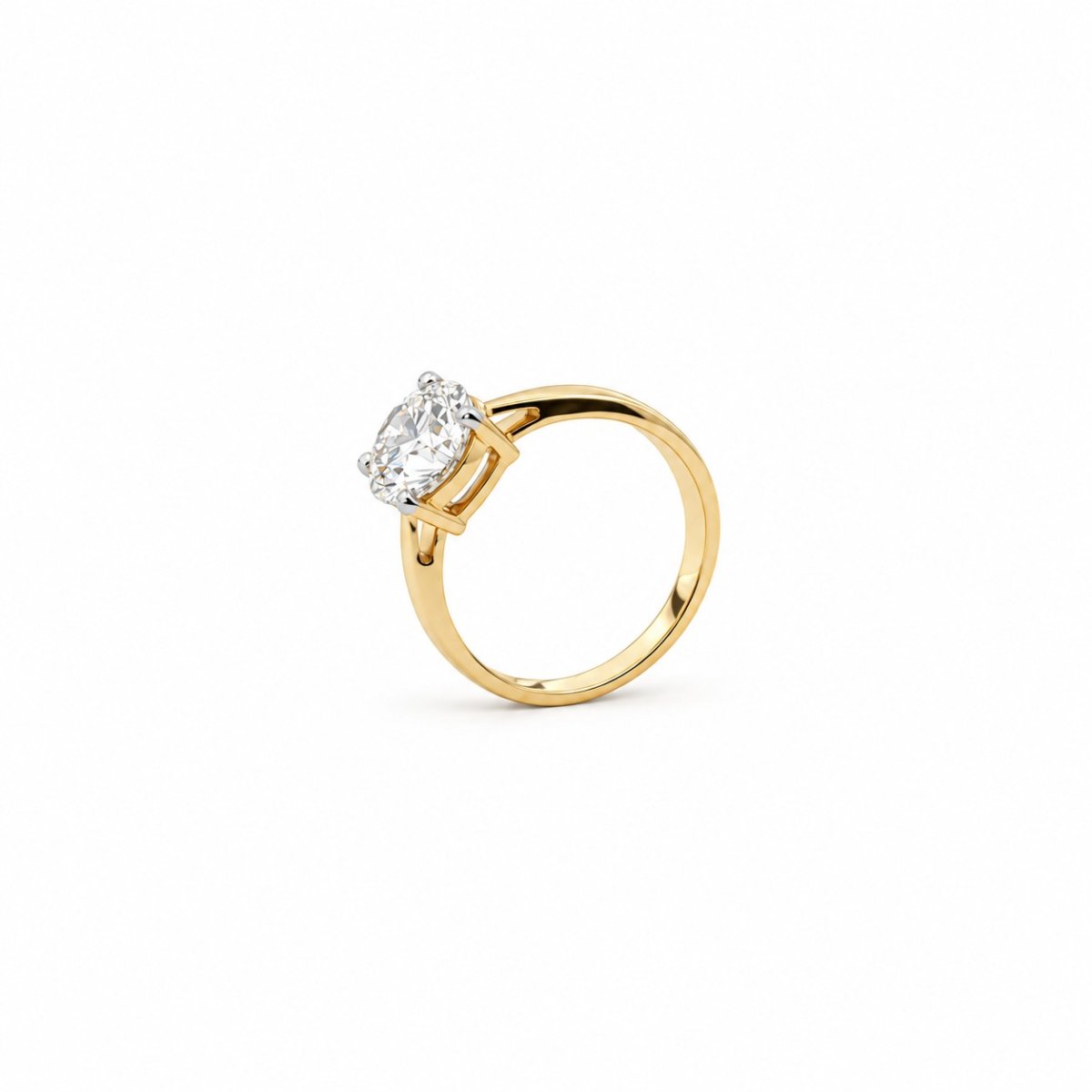 IGI-gecertificeerde Lab grown diamanten solitaire ring 2,06 ct in 18kt GG - Afbeelding 3